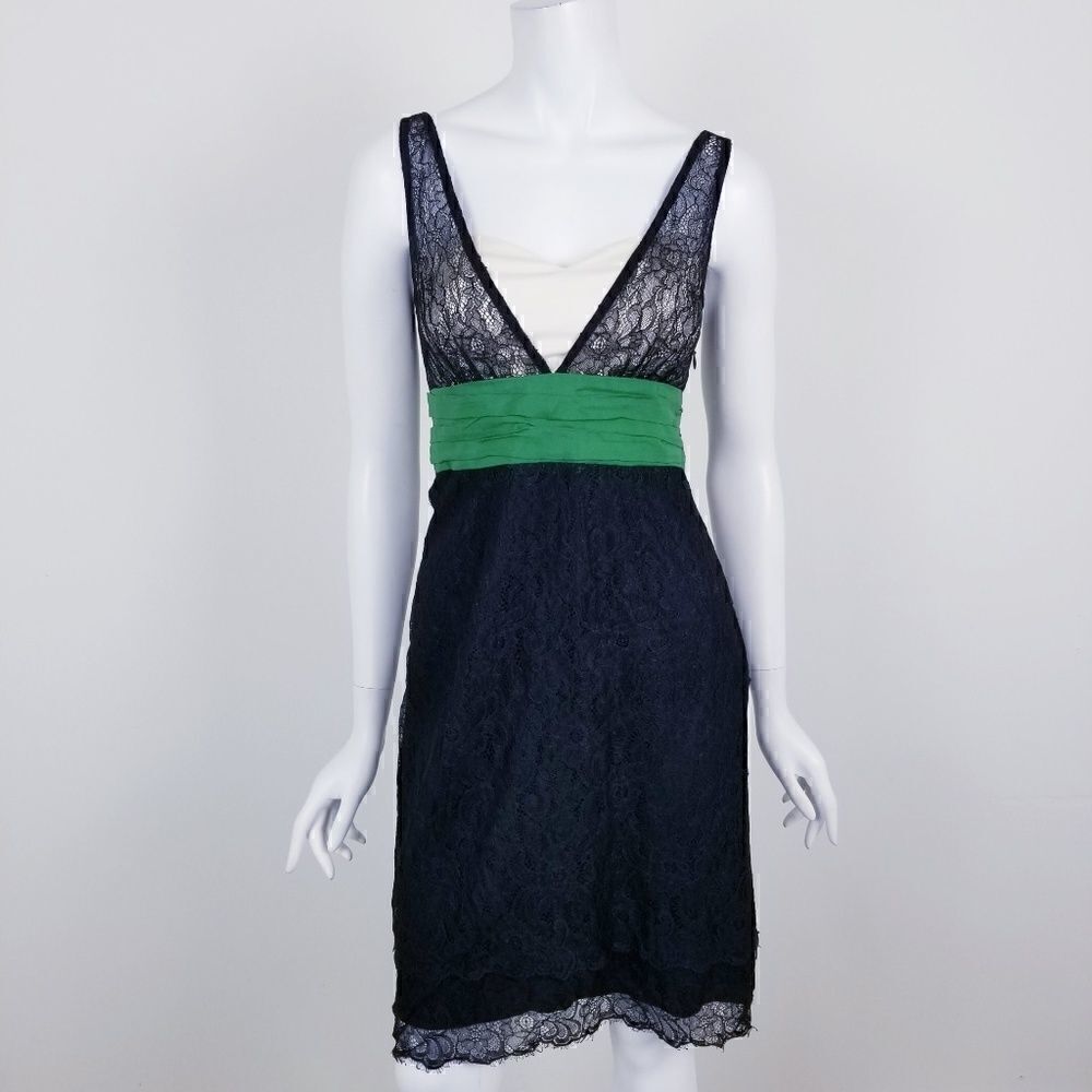 Moulinette Soeurs Black Lace Dance Hall Dress Sz 0